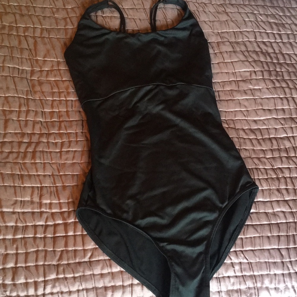 Black ballet leotard